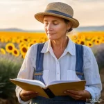 친환경농업 업무일지 작성 팁 - **Prompt 1: The Artisan Farmer and the Field Logbook**
    "A close-up, authentic portrait of a thou...