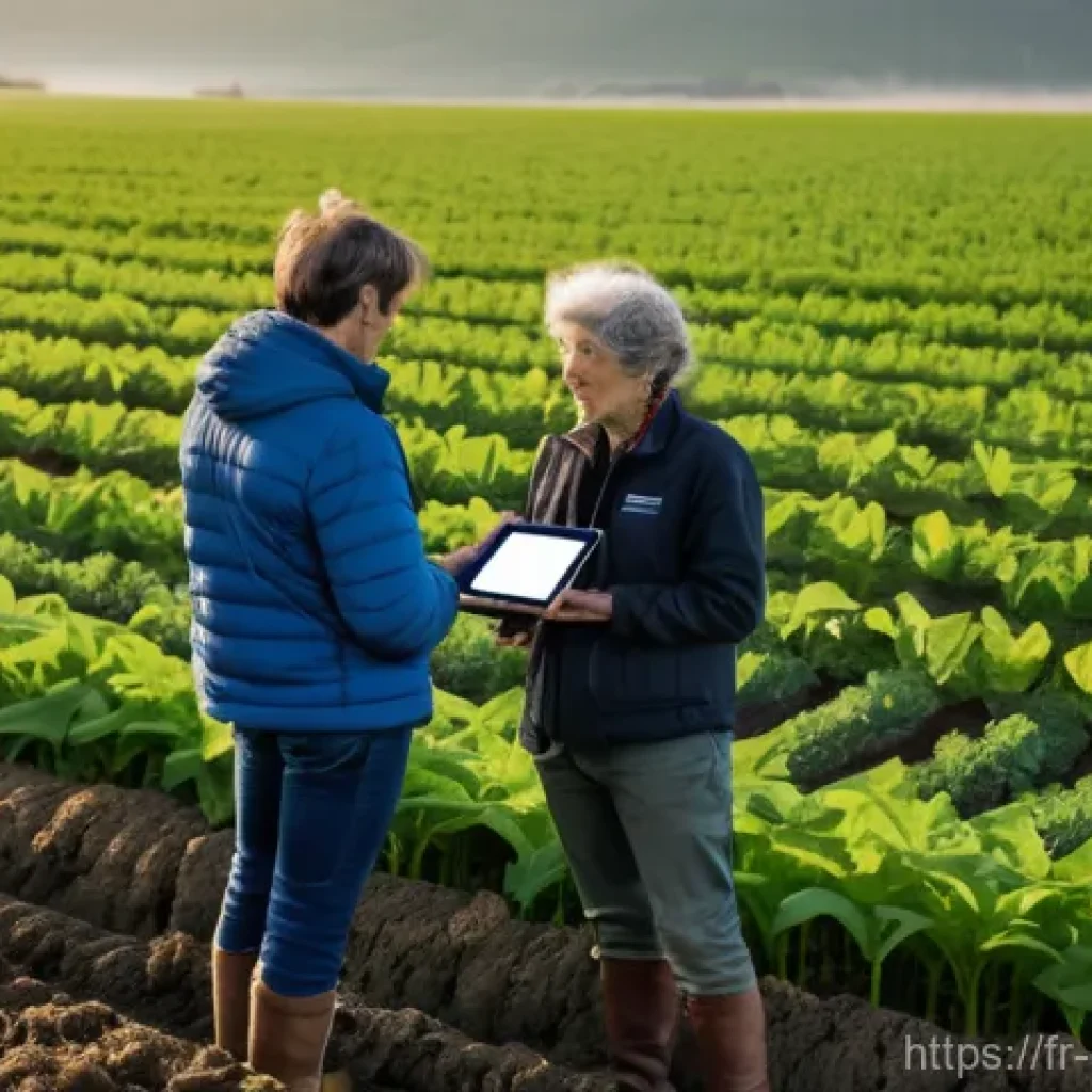 친환경농업기술자 이직 시 고려 사항 - **Prompt 1: The Architect of Life in Sustainable French Agriculture**
    "A wide-angle shot of a pi...