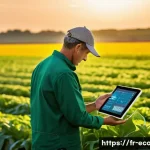 친환경농업기술자 이론 과목 정리 - **Prompt:** A serene and technologically advanced French agricultural landscape. In the foreground, ...